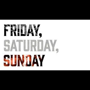 Black Friday, Saturday & Sunday